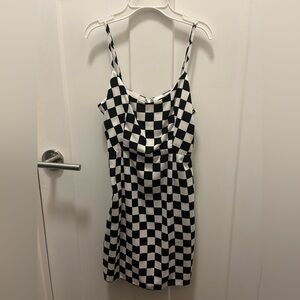 Forever 21 Black and White Checkered Dress